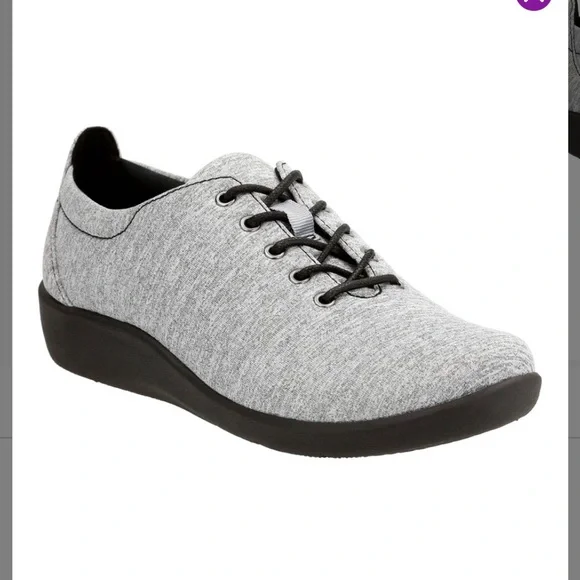 Clarks Gray Heathered Sillian Tino Sneaker - Picture 10 of 10